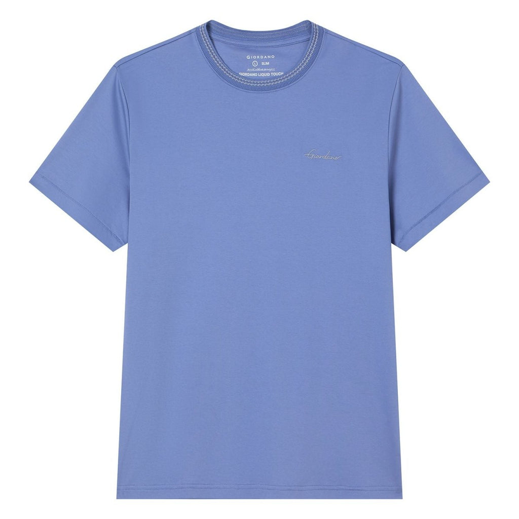 Giordano Men's Slim Fit Liquid Touch Cotton Tee - first_variant_option_2 Premium Tee for Giordano