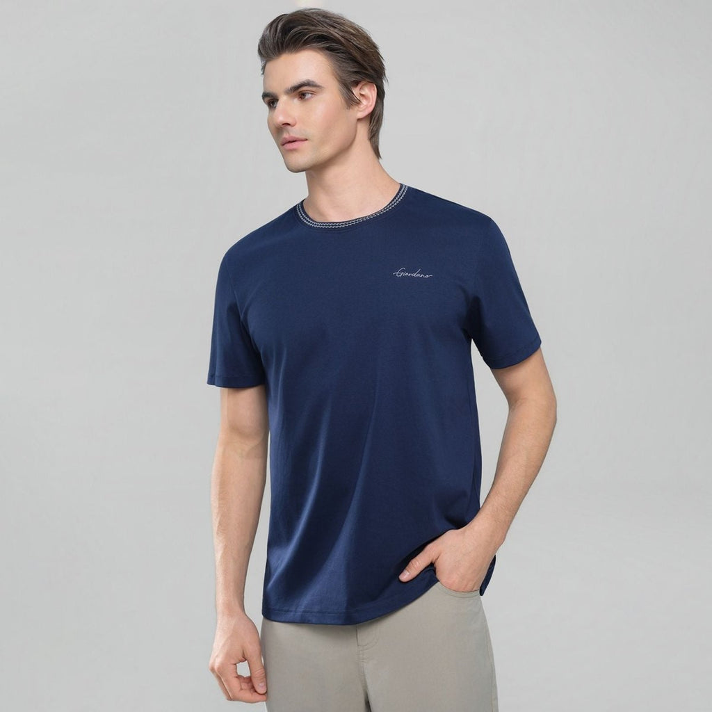 Giordano Men's Slim Fit Liquid Touch Cotton Tee - first_variant_option_2 Premium Tee for Giordano