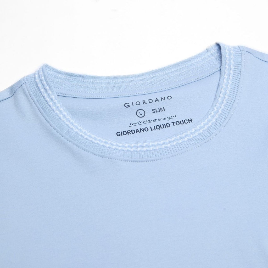 Giordano Men's Slim Fit Liquid Touch Cotton Tee - first_variant_option_2 Premium Tee for Giordano