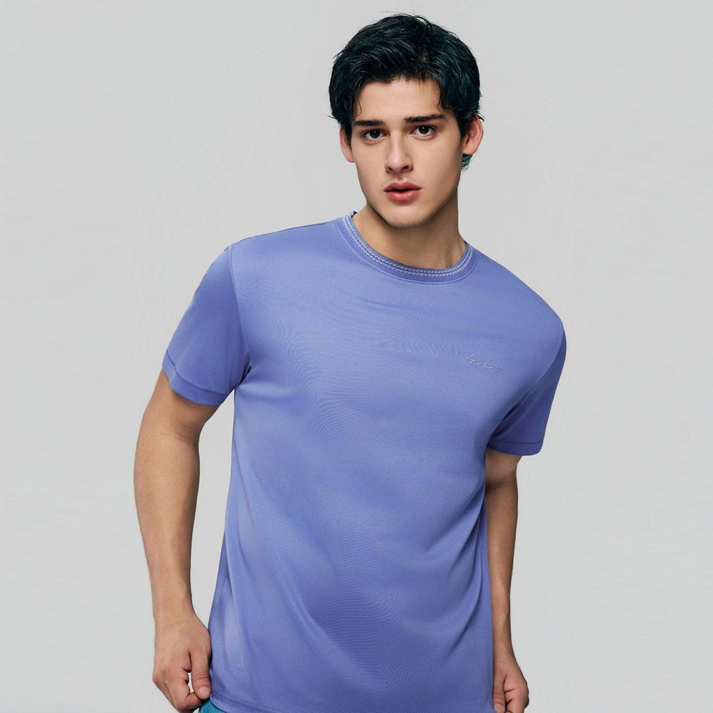 Giordano Men's Slim Fit Liquid Touch Cotton Tee - first_variant_option_2 Premium Tee for Giordano