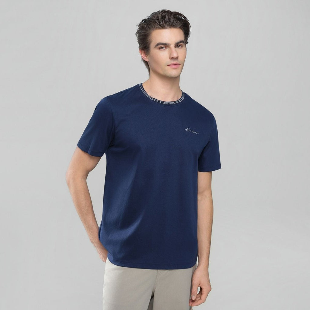 Giordano Men's Slim Fit Liquid Touch Cotton Tee - first_variant_option_2 Premium Tee for Giordano