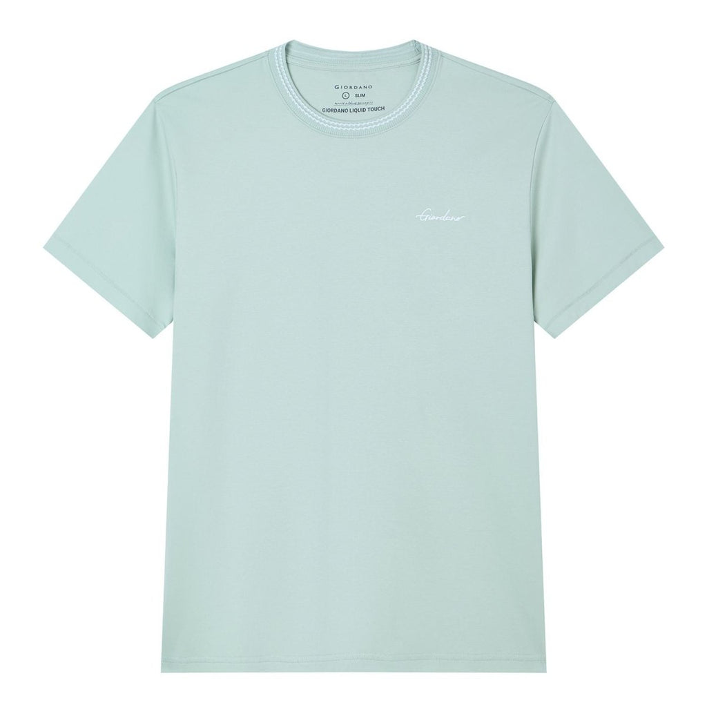 Giordano Men's Slim Fit Liquid Touch Cotton Tee - first_variant_option_2 Premium Tee for Giordano