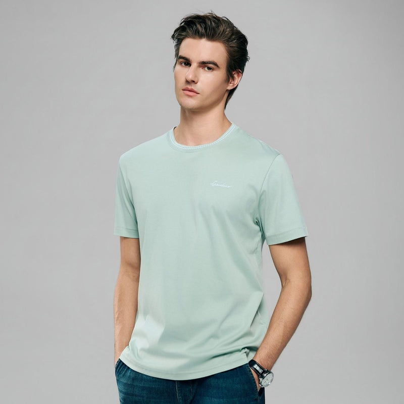 Giordano Men's Slim Fit Liquid Touch Cotton Tee - first_variant_option_2 Premium Tee for Giordano