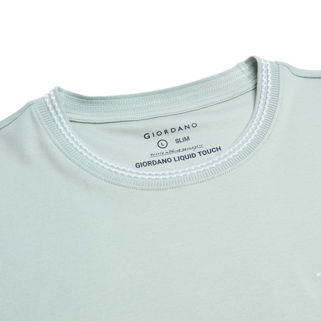 Giordano Men's Slim Fit Liquid Touch Cotton Tee - first_variant_option_2 Premium Tee for Giordano