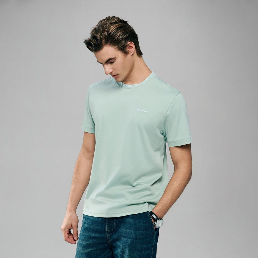 Giordano Men's Slim Fit Liquid Touch Cotton Tee - first_variant_option_2 Premium Tee for Giordano
