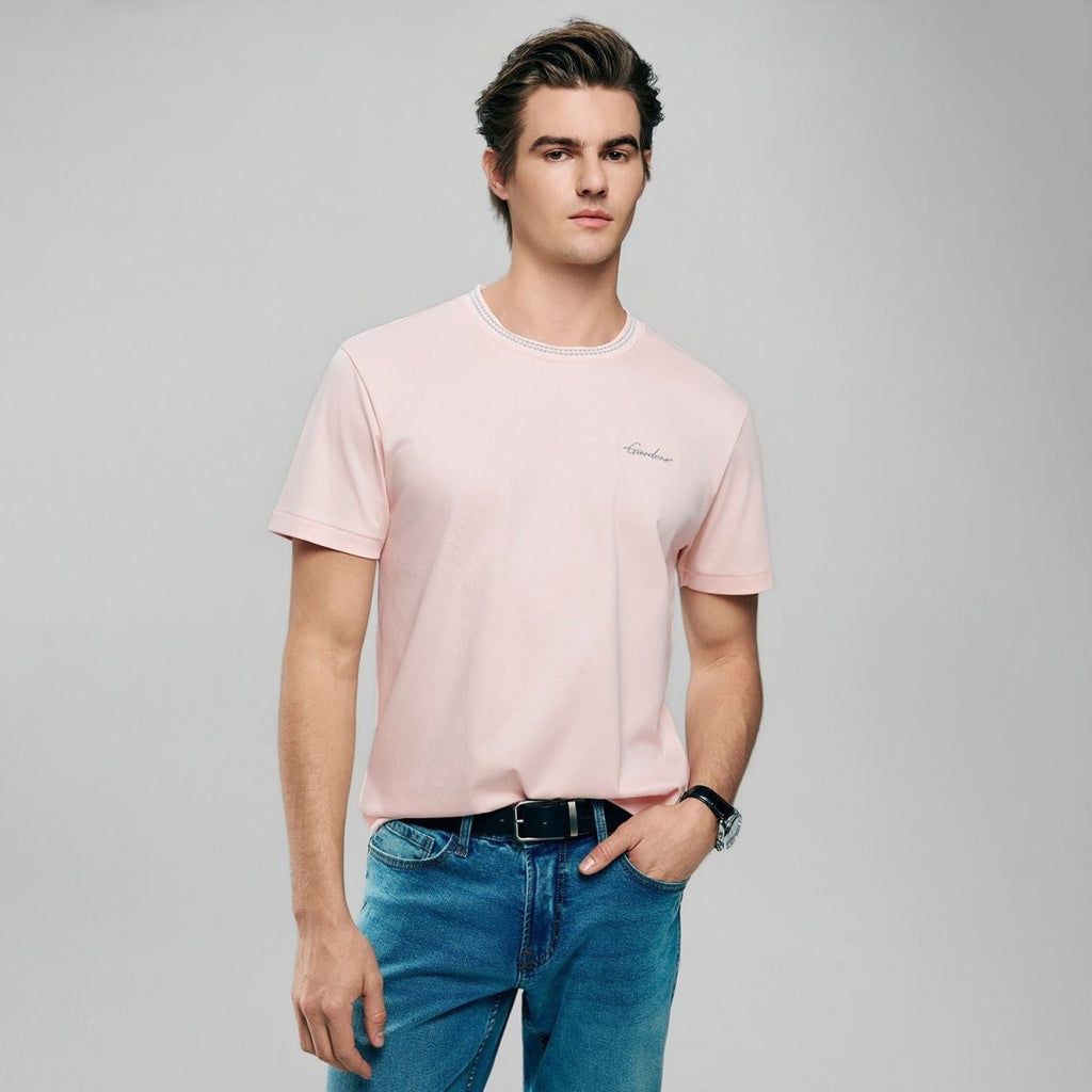 Giordano Men's Slim Fit Liquid Touch Cotton Tee - first_variant_option_2 Premium Tee for Giordano