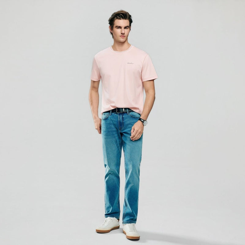 Giordano Men's Slim Fit Liquid Touch Cotton Tee - first_variant_option_2 Premium Tee for Giordano