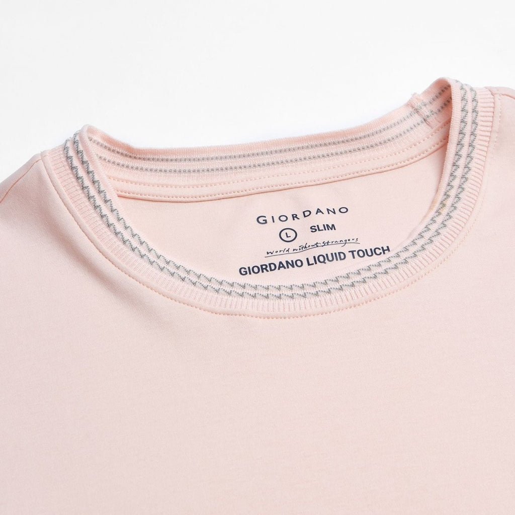 Giordano Men's Slim Fit Liquid Touch Cotton Tee - first_variant_option_2 Premium Tee for Giordano