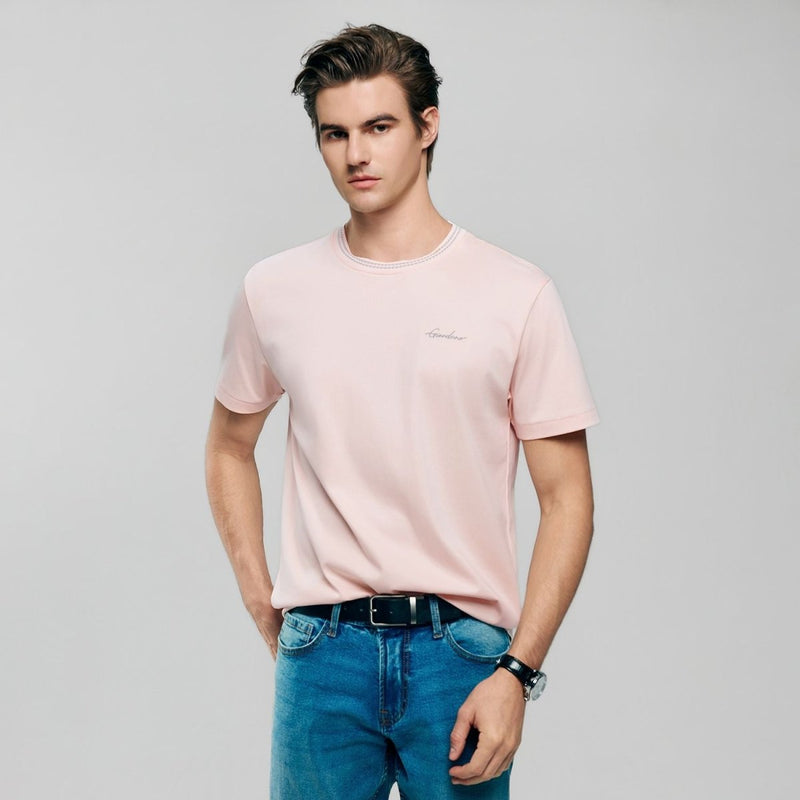 Giordano Men's Slim Fit Liquid Touch Cotton Tee - first_variant_option_2 Premium Tee for Giordano