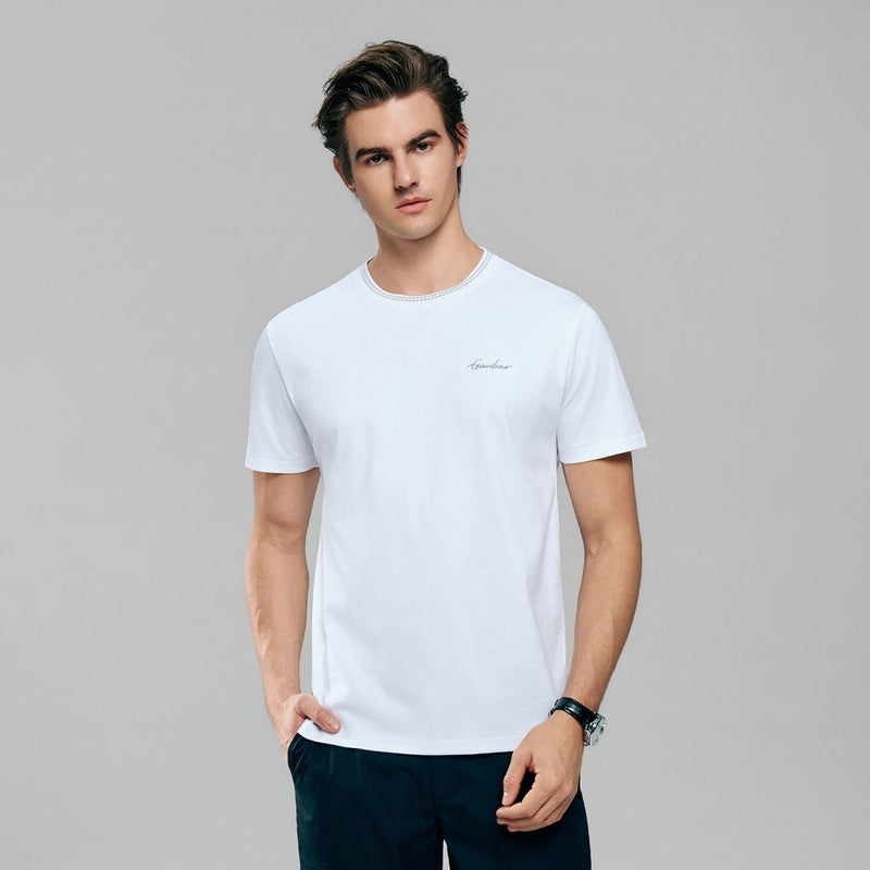 Giordano Men's Slim Fit Liquid Touch Cotton Tee - first_variant_option_2 Premium Tee for Giordano