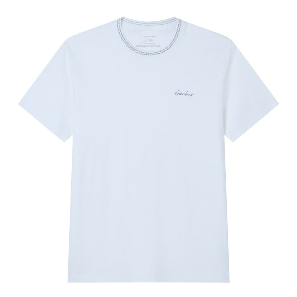 Giordano Men's Slim Fit Liquid Touch Cotton Tee - first_variant_option_2 Premium Tee for Giordano
