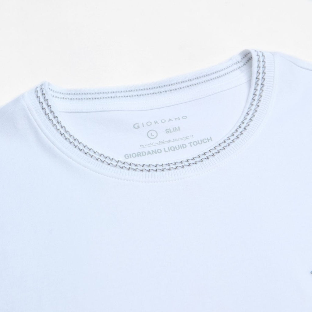 Giordano Men's Slim Fit Liquid Touch Cotton Tee - first_variant_option_2 Premium Tee for Giordano