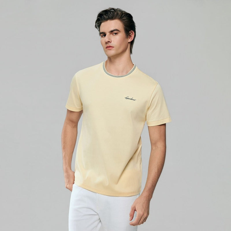 Giordano Men's Slim Fit Liquid Touch Cotton Tee - first_variant_option_2 Premium Tee for Giordano