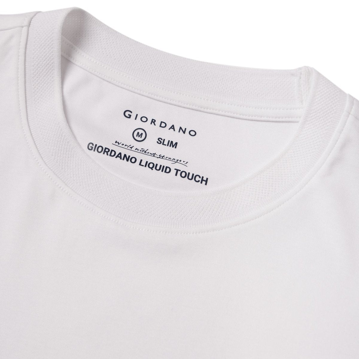 Giordano Men's Slim Fit Liquid Touch Tee | | Soft Cotton Crew Neck T-Shirt - Premium Tee