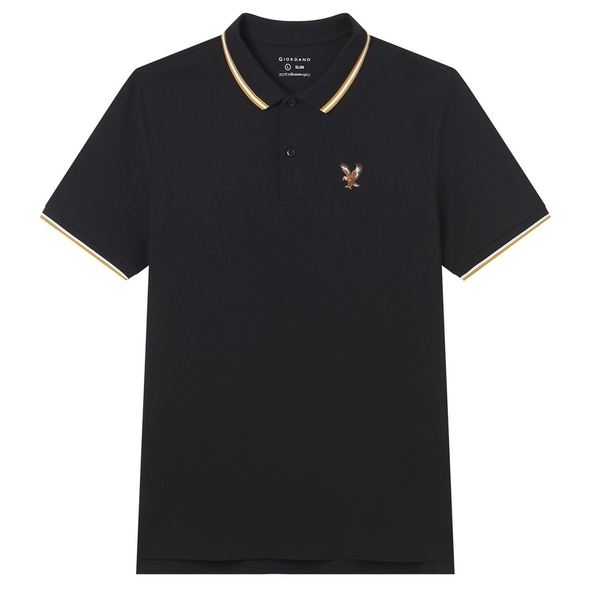 Giordano Men's Slim Fit Lycra Pique Polo Shirt - first_variant_option_2 Premium Polo for Giordano