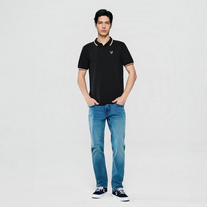 Giordano Men's Slim Fit Lycra Pique Polo Shirt - first_variant_option_2 Premium Polo for Giordano