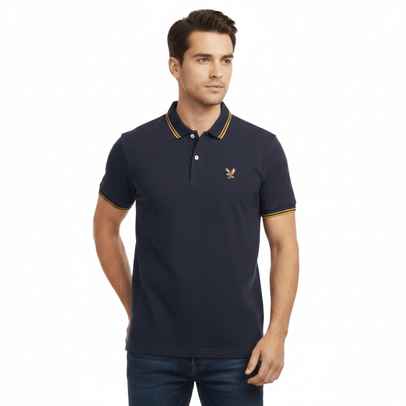Giordano Men's Slim Fit Lycra Pique Polo Shirt - first_variant_option_2 Premium Polo for Giordano