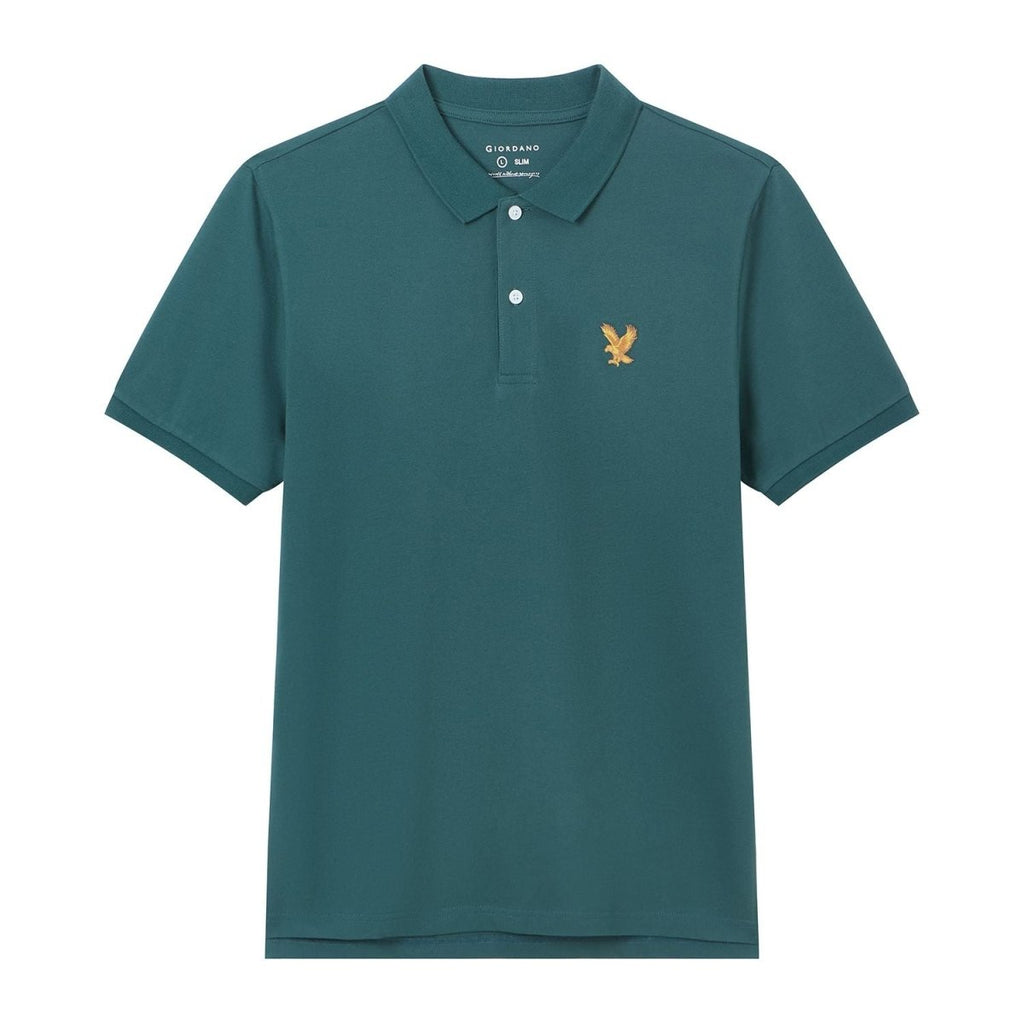 Giordano Men's Slim Fit Lycra Pique Polo Shirt - first_variant_option_2 Premium Polo for Giordano