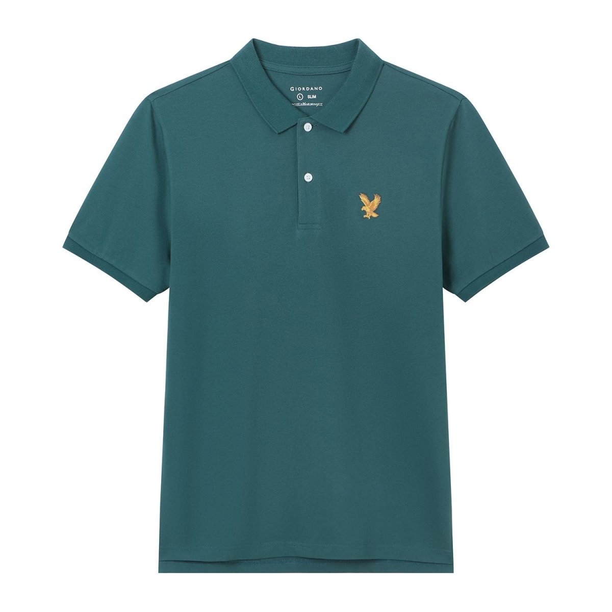 Giordano Men's Slim Fit Lycra Pique Polo Shirt - first_variant_option_2 Premium Polo for Giordano
