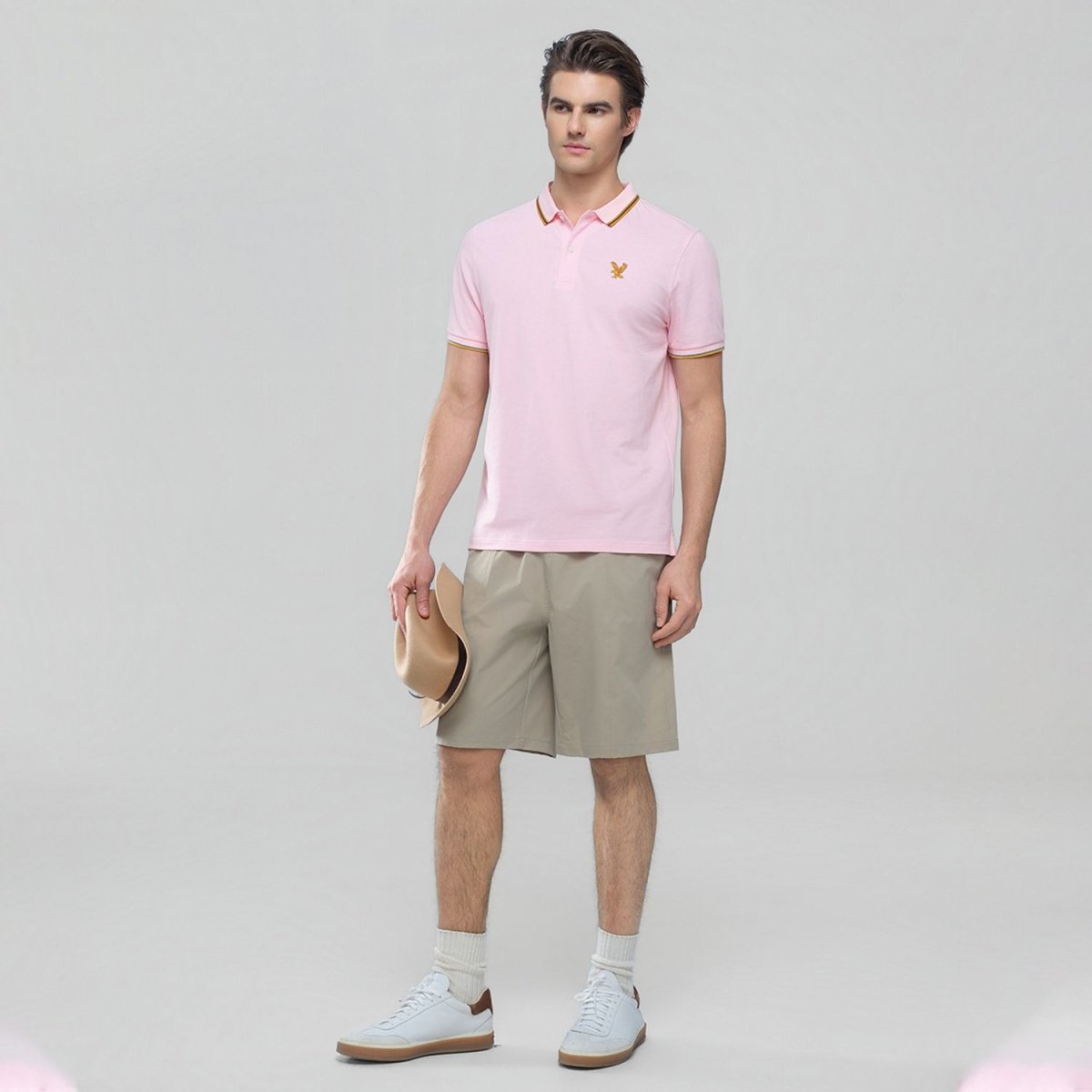 Giordano Men's Slim Fit Lycra Pique Polo Shirt - first_variant_option_2 Premium Polo for Giordano
