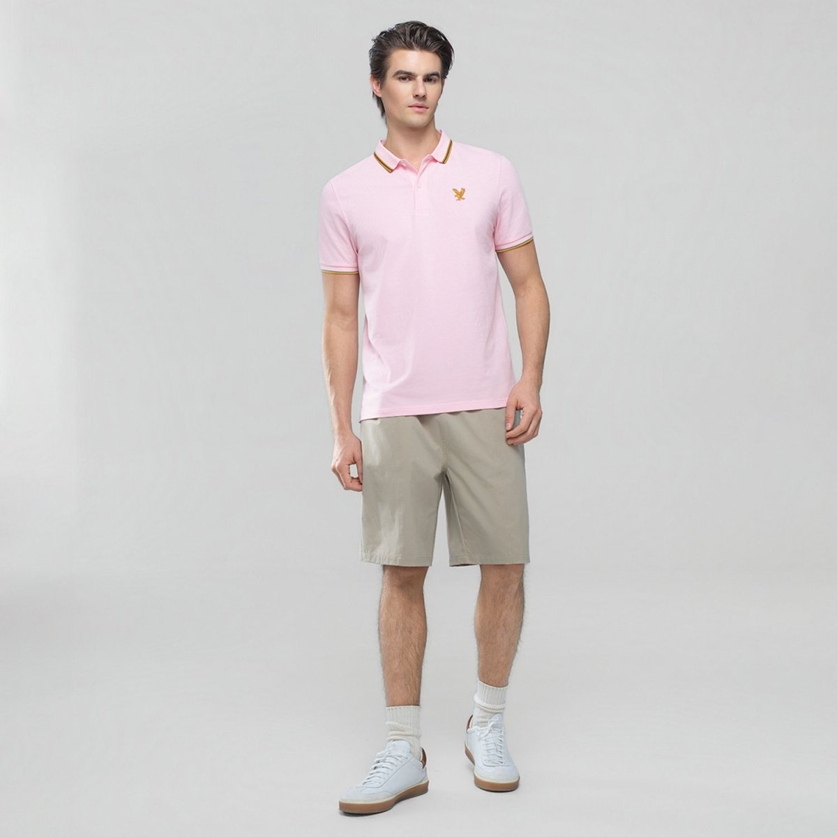 Giordano Men's Slim Fit Lycra Pique Polo Shirt - first_variant_option_2 Premium Polo for Giordano