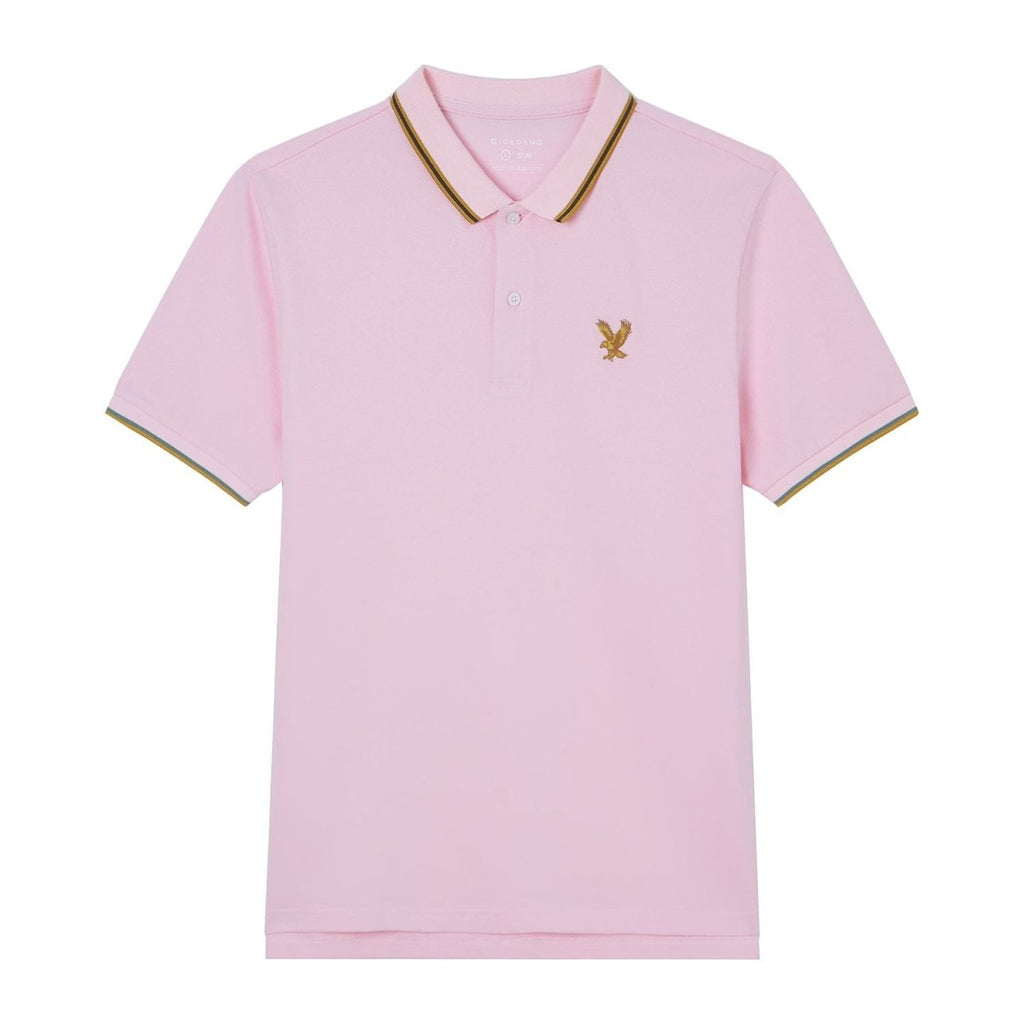 Giordano Men's Slim Fit Lycra Pique Polo Shirt - first_variant_option_2 Premium Polo for Giordano