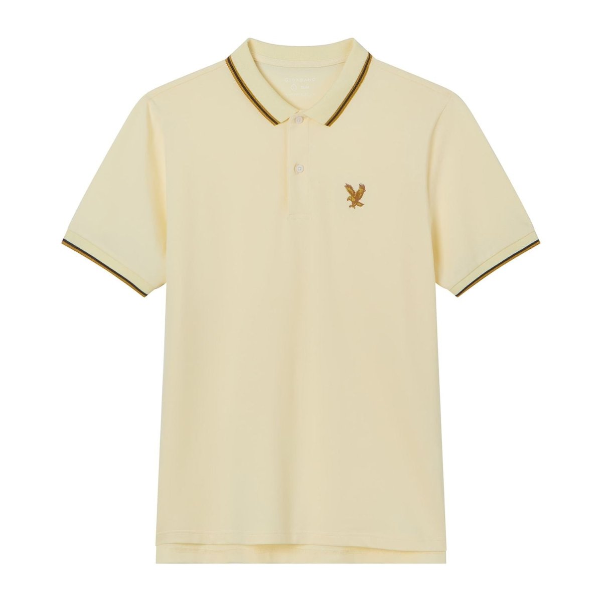 Giordano Men's Slim Fit Lycra Pique Polo Shirt - first_variant_option_2 Premium Polo for Giordano