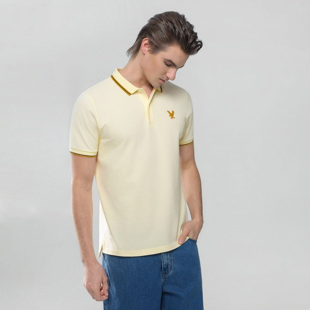 Giordano Men's Slim Fit Lycra Pique Polo Shirt - first_variant_option_2 Premium Polo for Giordano