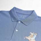 Giordano Men’s Slim Fit Napoleon Embroidery Lycra Pique Polo - Premium Polo