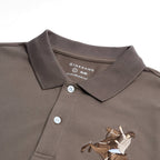 Giordano Men’S Slim Fit Napoleon Embroidery Lycra Pique Polo - first_variant_option_2 Premium Polo for Giordano