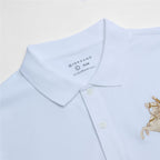 Giordano Men’S Slim Fit Napoleon Embroidery Lycra Pique Polo - first_variant_option_2 Premium Polo for Giordano