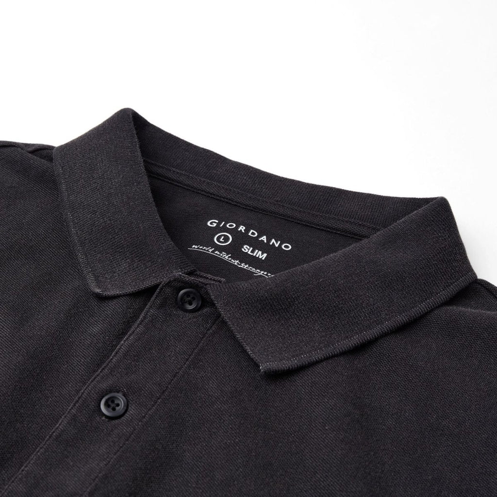 Giordano Men’s Slim Fit Pique Garment Dye Polo - first_variant_option_2 Premium Polo for Giordano