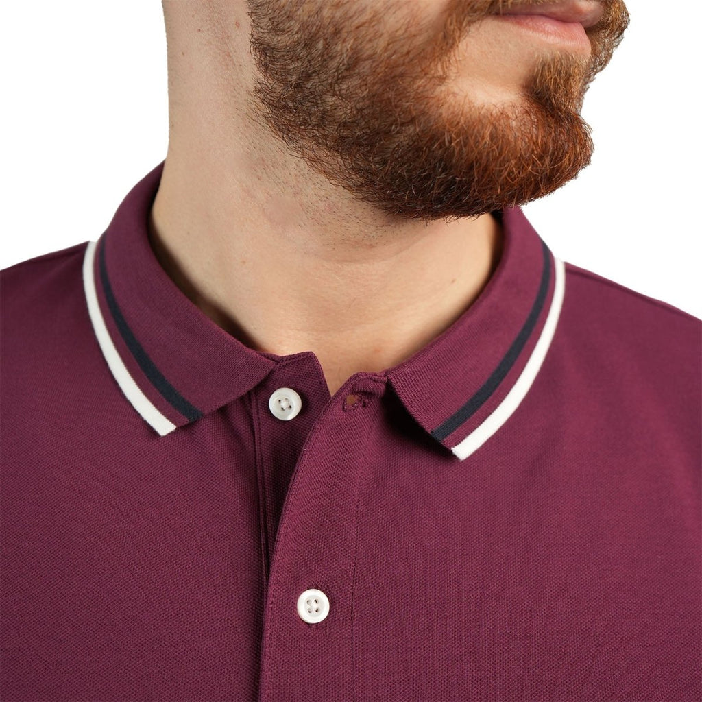 Giordano Men's Slim Fit Polo - Union Jack Embroidery - Premium Polo