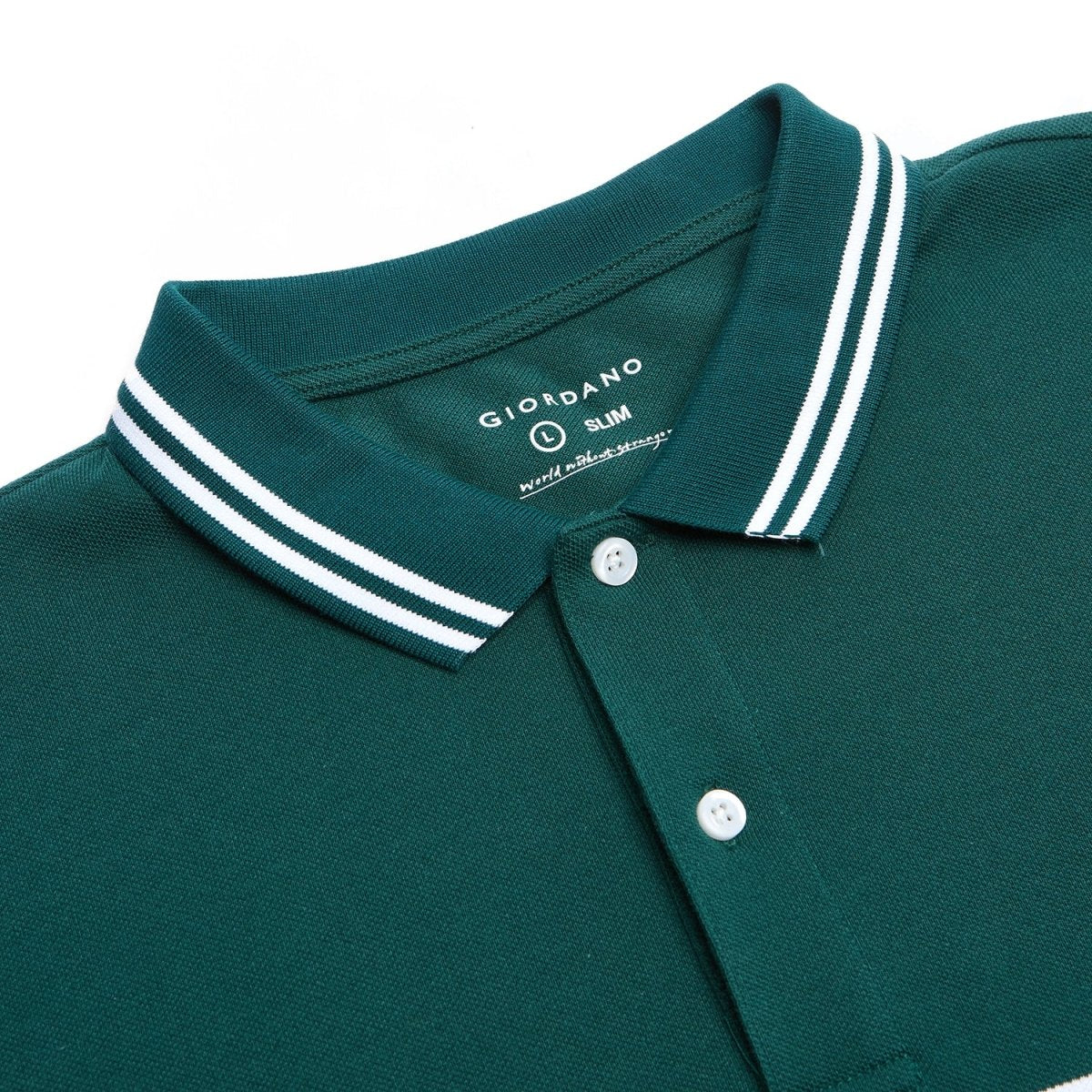 Giordano Men's Slim Fit Signature Striped Lion Polo - first_variant_option_2 Premium Polo for Giordano