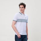 Giordano Men's Slim Fit Signature Striped Lion Polo - Premium Polo