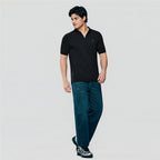 Giordano Men's Slim Fit Small Lion Zipper Polo - first_variant_option_2 Premium Polo for Giordano