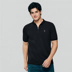 Giordano Men's Slim Fit Small Lion Zipper Polo - first_variant_option_2 Premium Polo for Giordano