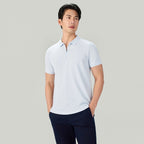 Giordano Men's Slim Fit Small Lion Zipper Polo - Premium Polo