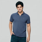 Giordano Men's Slim Fit Small Lion Zipper Polo - first_variant_option_2 Premium Polo for Giordano