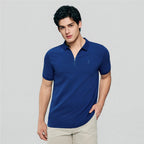 Giordano Men's Slim Fit Small Lion Zipper Polo - first_variant_option_2 Premium Polo for Giordano