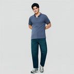 Giordano Men's Slim Fit Small Lion Zipper Polo - first_variant_option_2 Premium Polo for Giordano