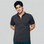 Giordano Men's Slim Fit Small Lion Zipper Polo - first_variant_option_2 Premium Polo for Giordano