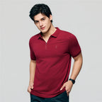 Giordano Men's Slim Fit Small Lion Zipper Polo - first_variant_option_2 Premium Polo for Giordano