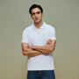 Giordano Men's Slim Fit Small Lion Zipper Polo - Premium Polo