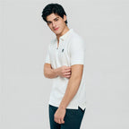 Giordano Men's Slim Fit Small Lion Zipper Polo - first_variant_option_2 Premium Polo for Giordano