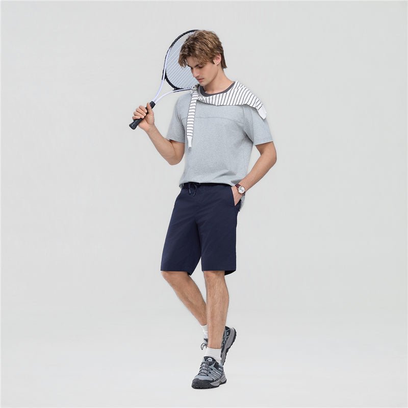 Giordano Men’s Slim Lightweight Twill Bermuda Shorts - Premium Shorts