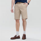 Giordano Men’s Slim Lightweight Twill Bermuda Shorts - Premium Shorts