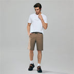 Giordano Men’s Slim Lightweight Twill Bermuda Shorts - Premium Shorts