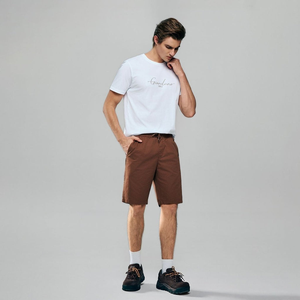 Giordano Men’s Slim Lightweight Twill Bermuda Shorts - first_variant_option_2 Premium Shorts for Giordano