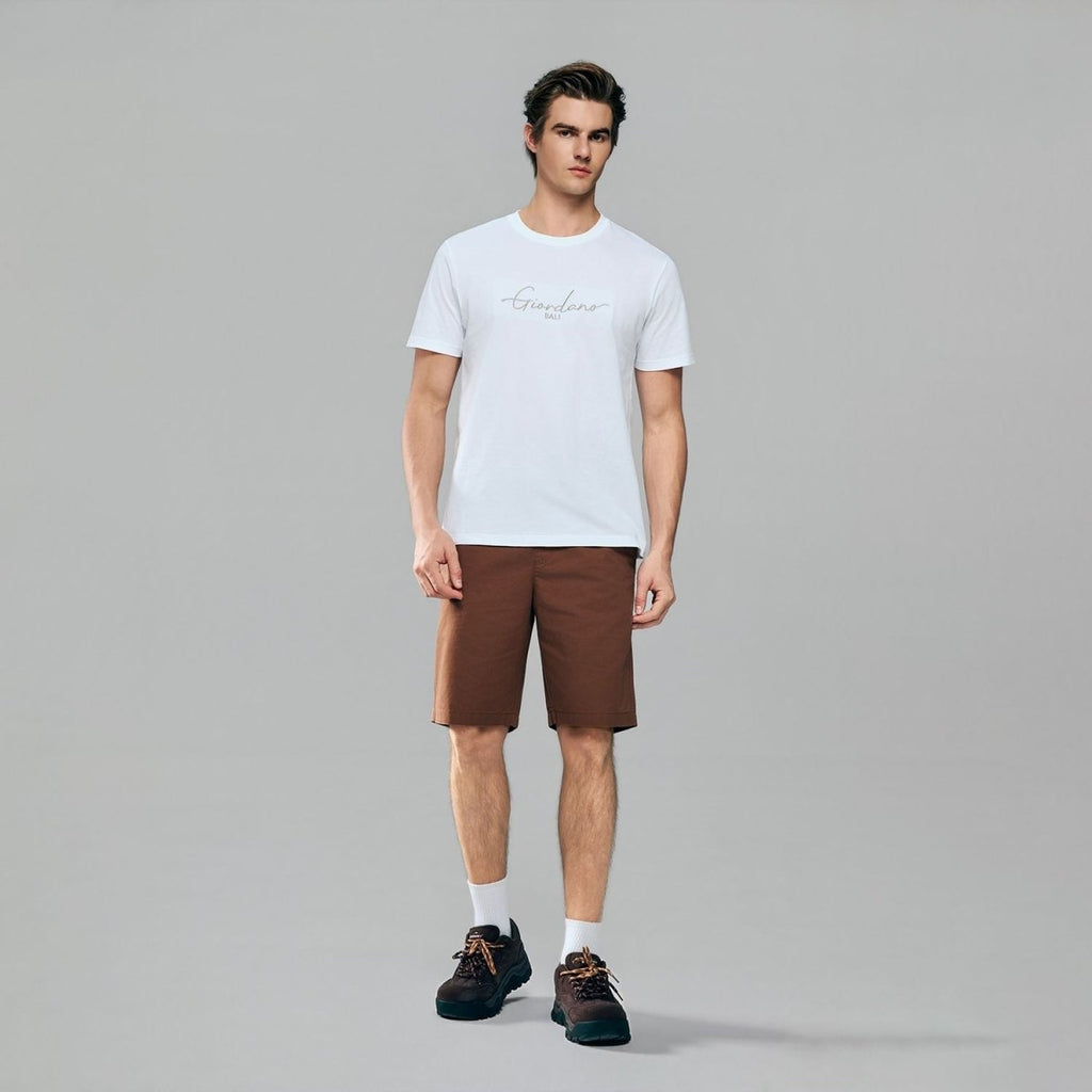 Giordano Men’s Slim Lightweight Twill Bermuda Shorts - first_variant_option_2 Premium Shorts for Giordano